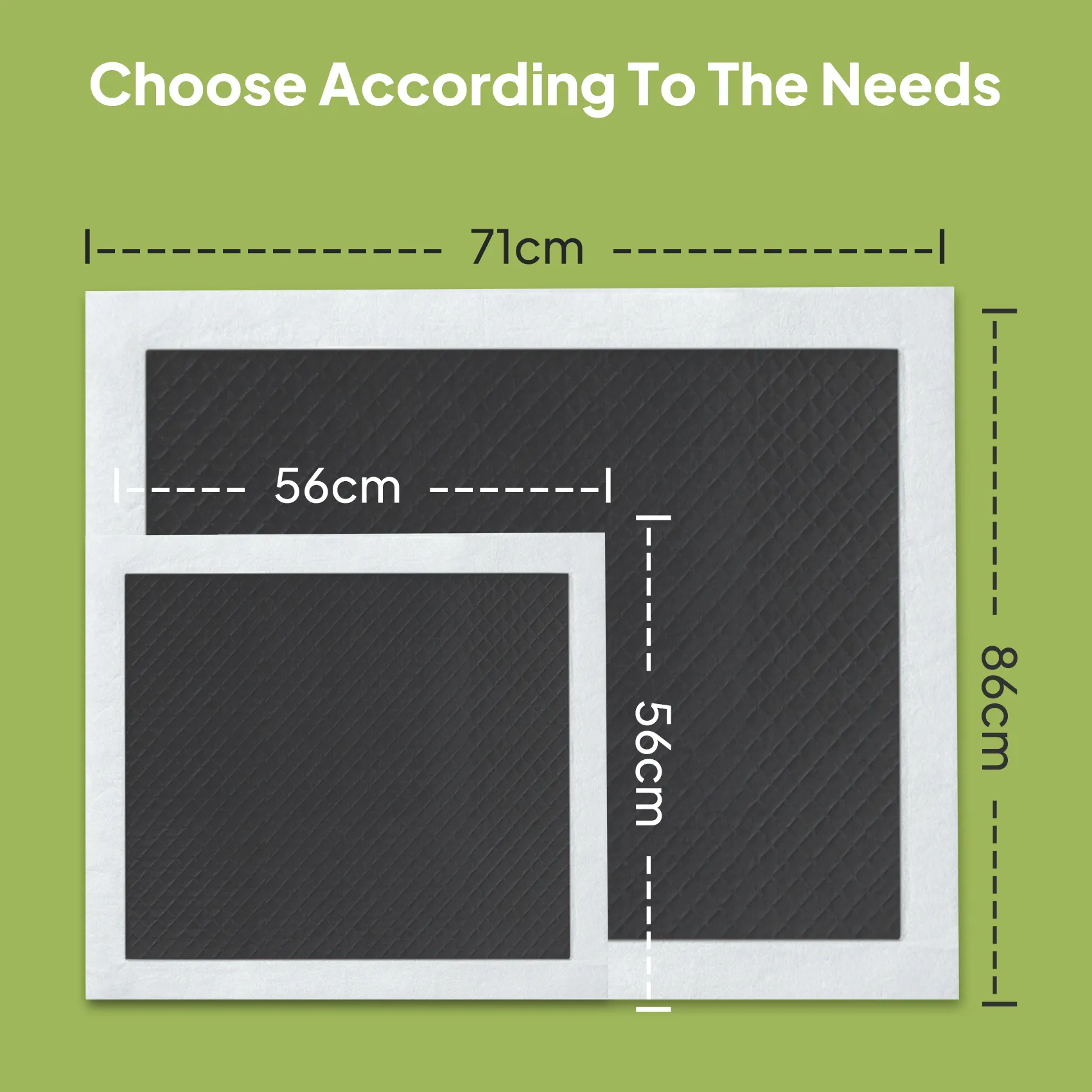 Activated charcoal underpads